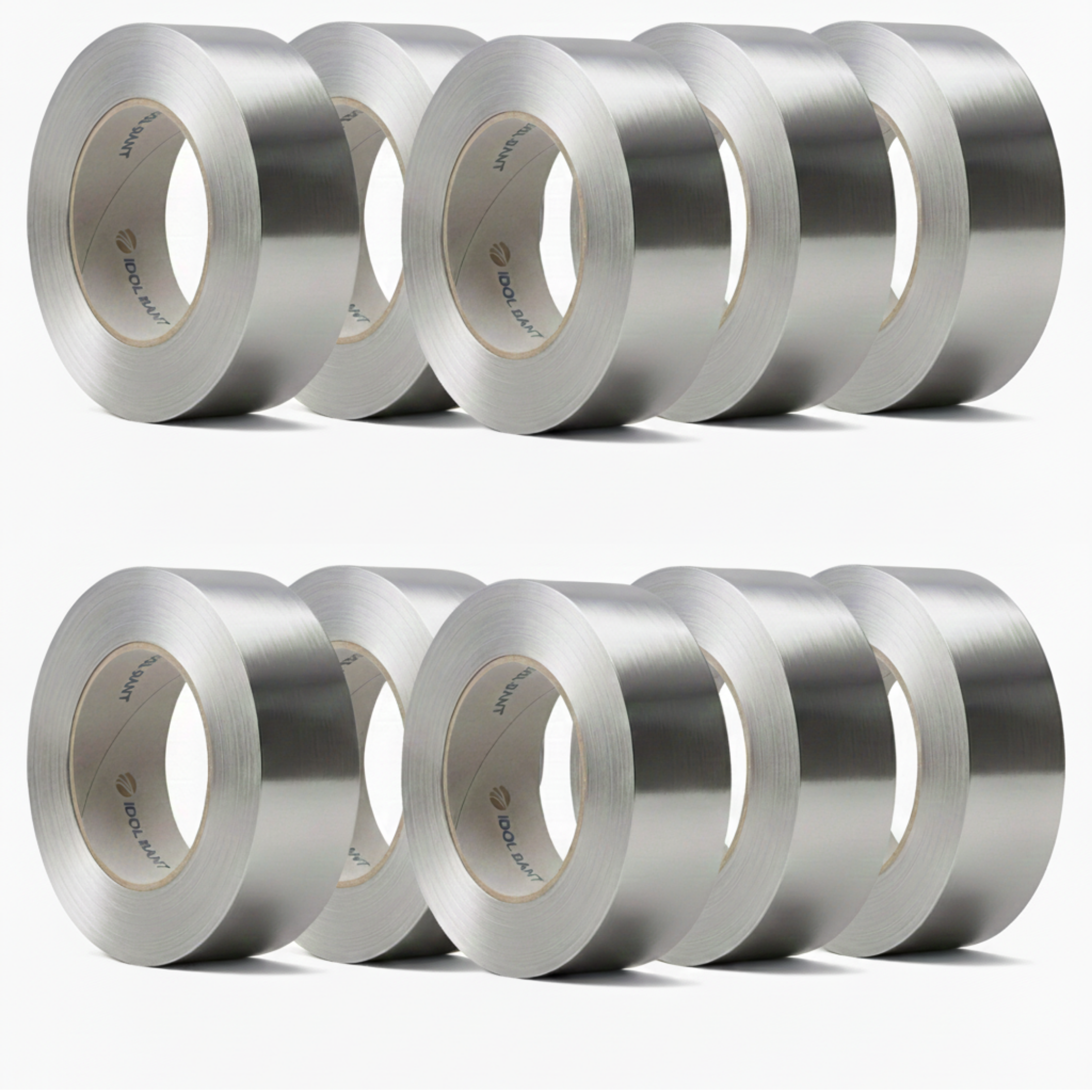 Aluminium Foil Tape (45mm x 20m), Heat Resistant Tape, Highly Adhesive Aluminium Foil Tape, Silver Insulation Tape, Waterproof Aluminium Tape for HVAC, Duct Work, Heating & Ventilation