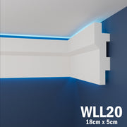 LED Coving for Ceilings Cornice XPS Extruded Polystyrene WLL20
