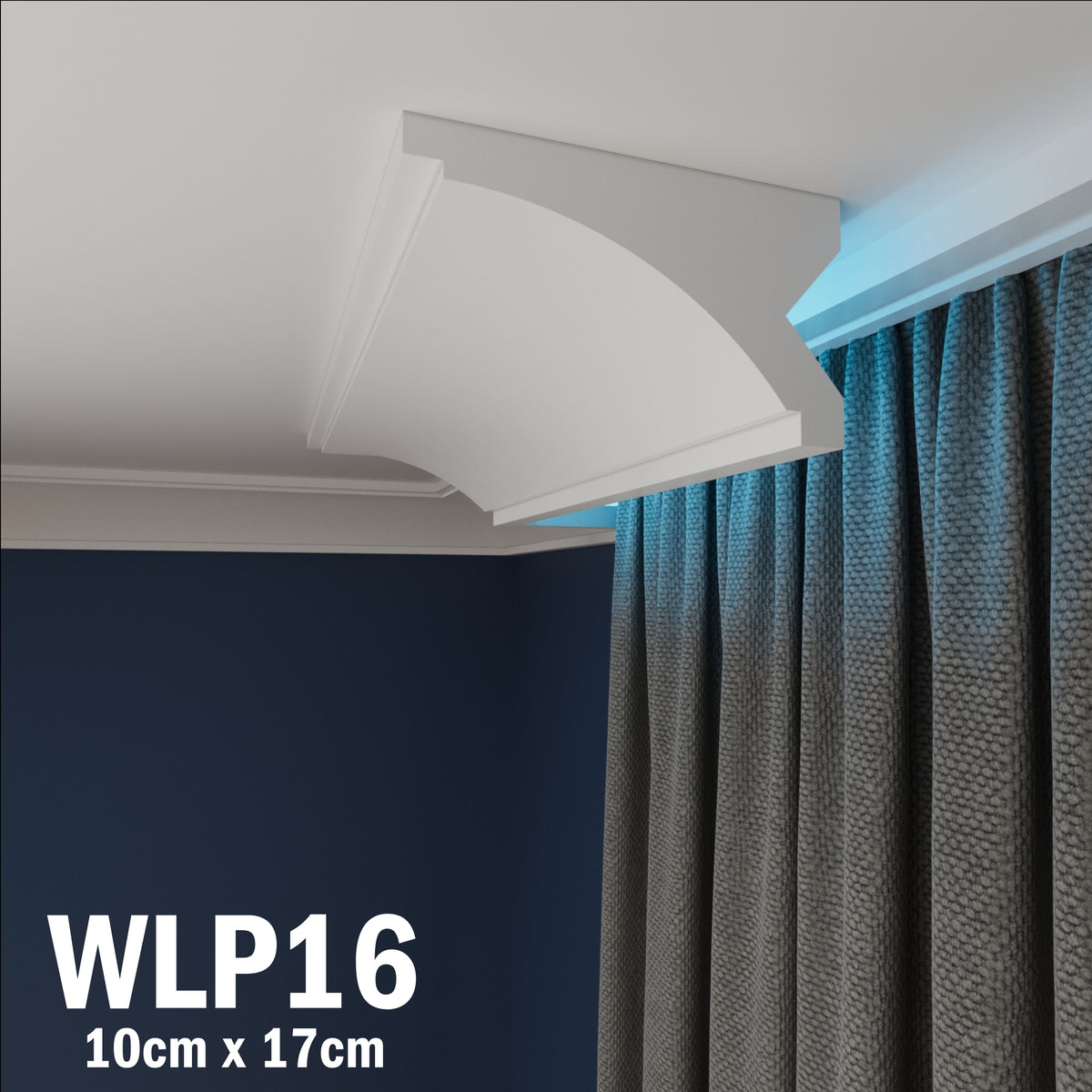 LED Coving for Ceilings Cornice XPS Extruded Polystyrene WLP16