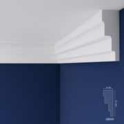 Extruded Polystyrene Coving for Ceilings, Cornice 4x11cm GBW05