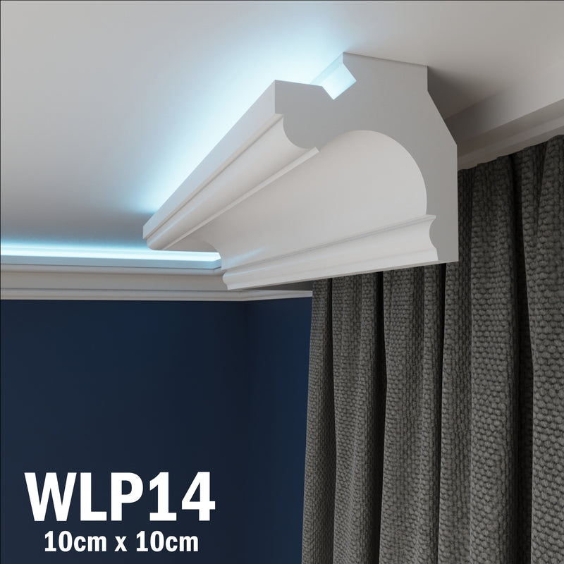 LED Coving for Ceilings Cornice XPS Extruded Polystyrene WLP14