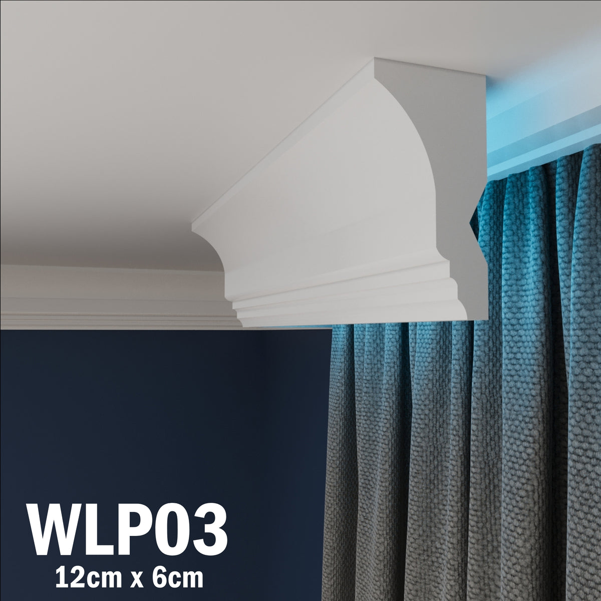 LED Coving for Ceilings Cornice XPS Extruded Polystyrene WLP03