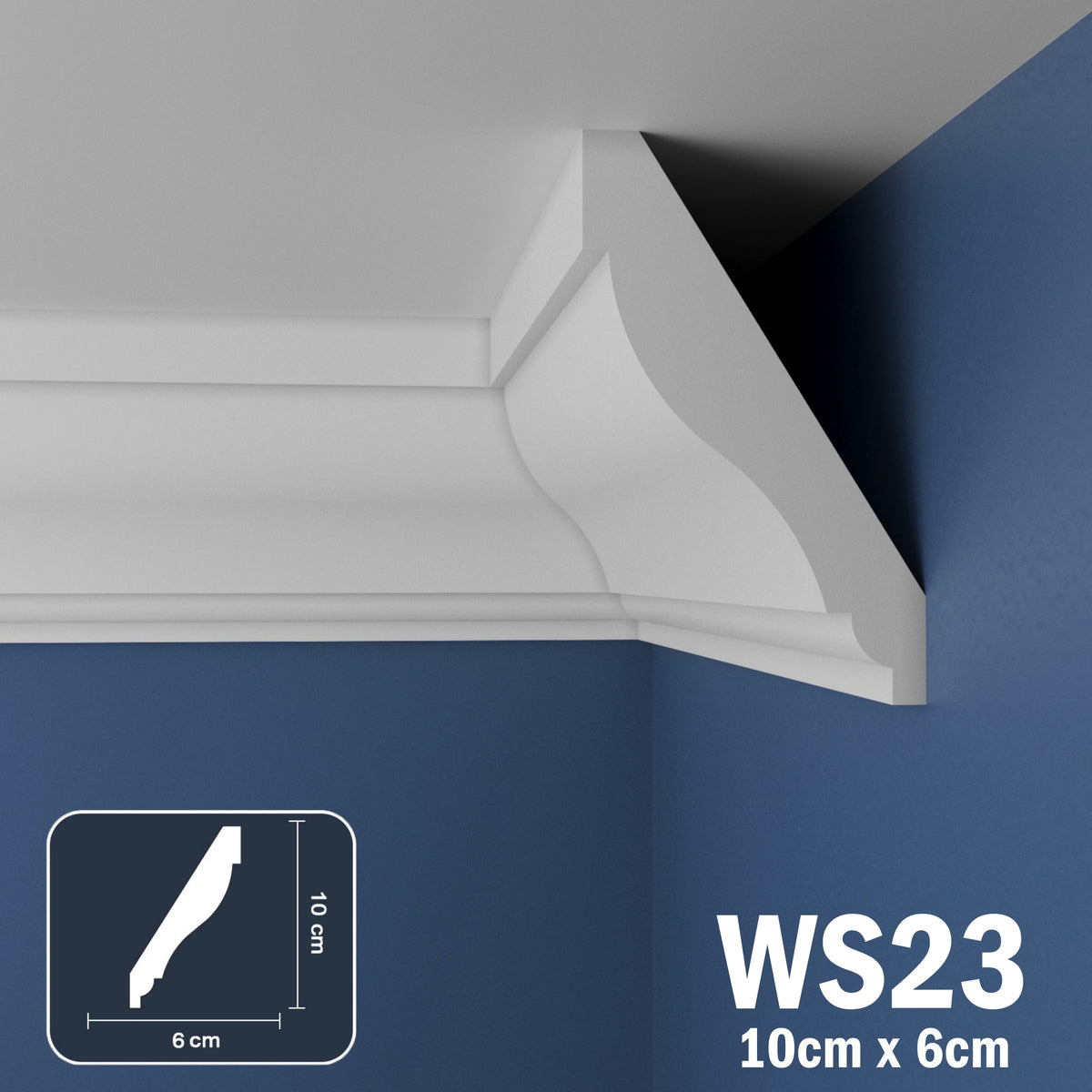 Coving for Ceilings Cornice XPS Extruded Polystyrene WS23