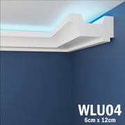 LED Coving for Ceilings Cornice XPS Extruded Polystyrene WLU04