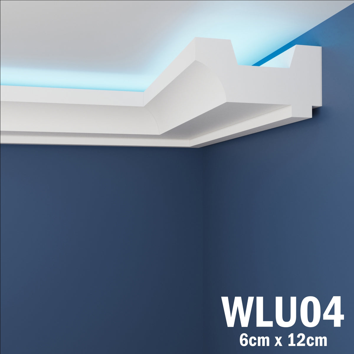 LED Coving for Ceilings Cornice XPS Extruded Polystyrene WLU04