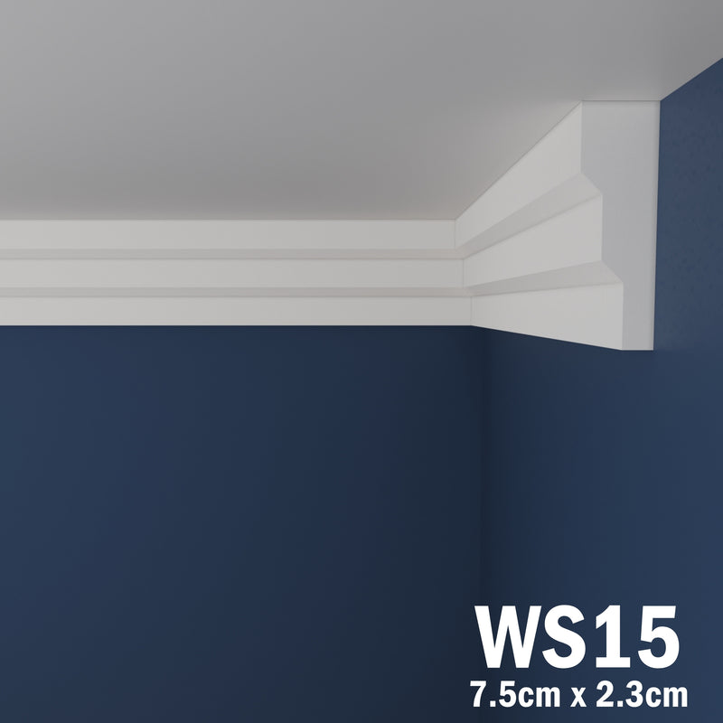 Coving for Ceilings Cornice XPS Extruded Polystyrene WS15