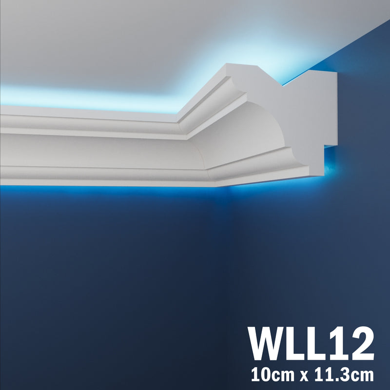 LED Coving for Ceilings Cornice XPS Extruded Polystyrene WLL12