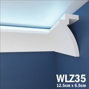 LED Coving for Ceilings Cornice XPS Extruded Polystyrene WLZ35