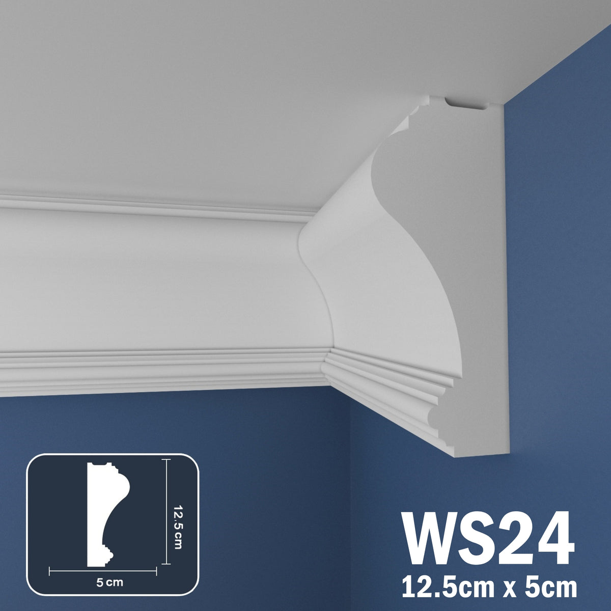 Coving for Ceilings Cornice XPS Extruded Polystyrene WS24