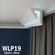 LED Coving for Ceilings Cornice XPS Extruded Polystyrene WLP19