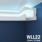LED Coving for Ceilings Cornice XPS Extruded Polystyrene WLL22