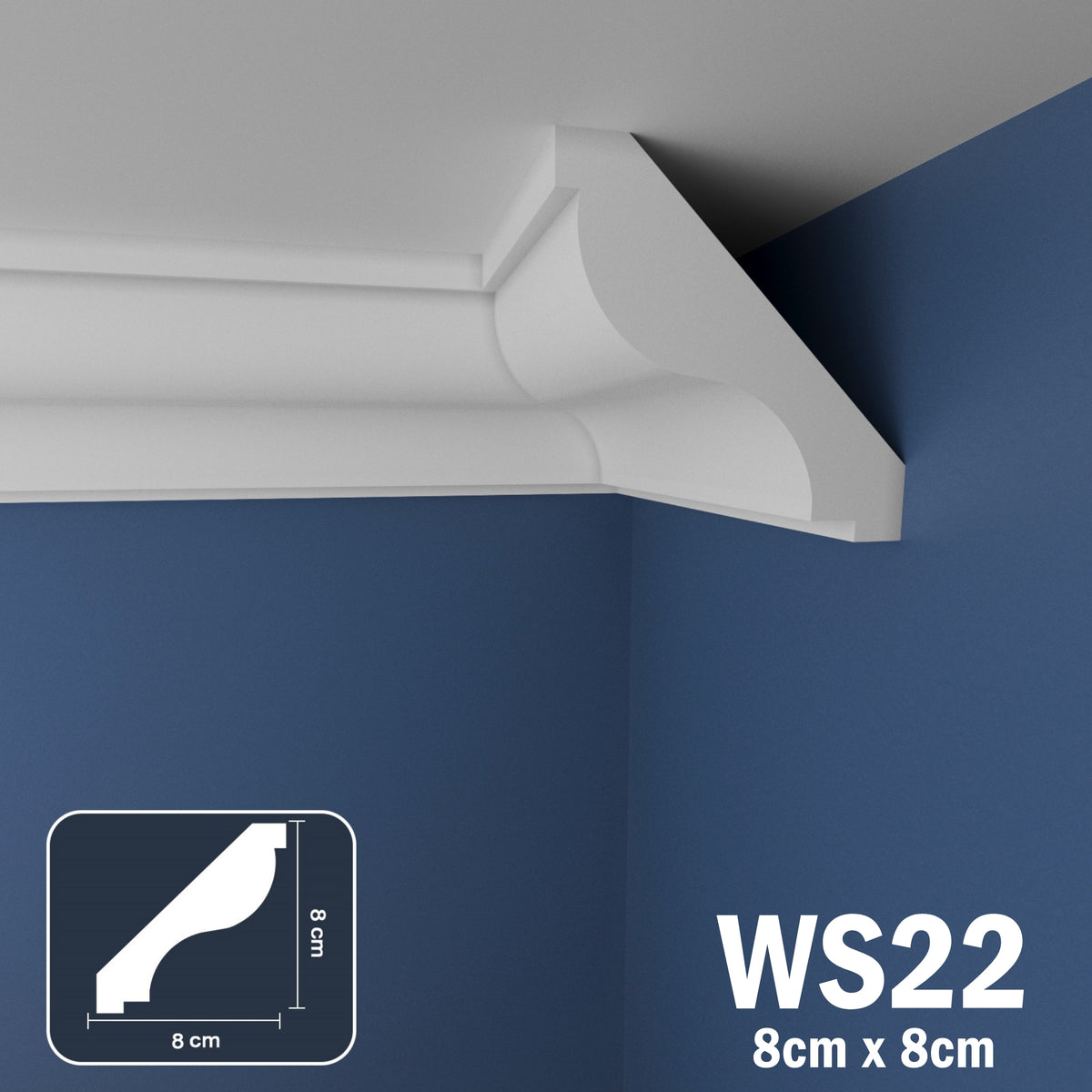 Coving for Ceilings Cornice XPS Extruded Polystyrene WS22