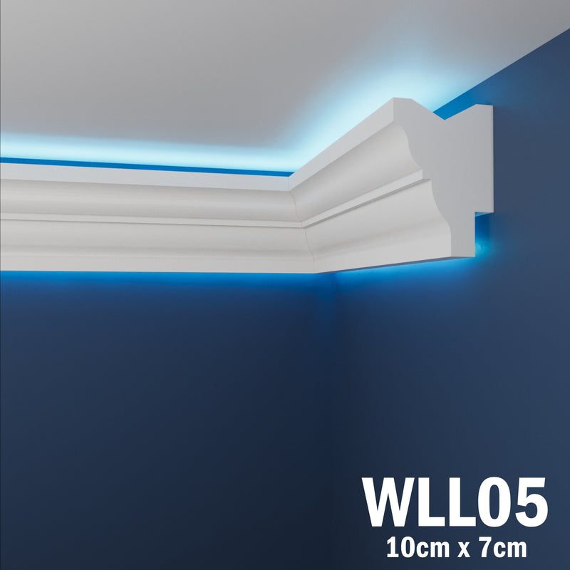LED Coving for Ceilings Cornice XPS Extruded Polystyrene WLL05
