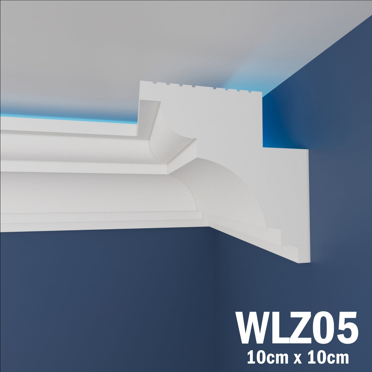 LED Coving for Ceilings Cornice XPS Extruded Polystyrene WLZ05