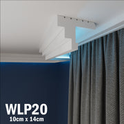 LED Coving for Ceilings Cornice XPS Extruded Polystyrene WLP20