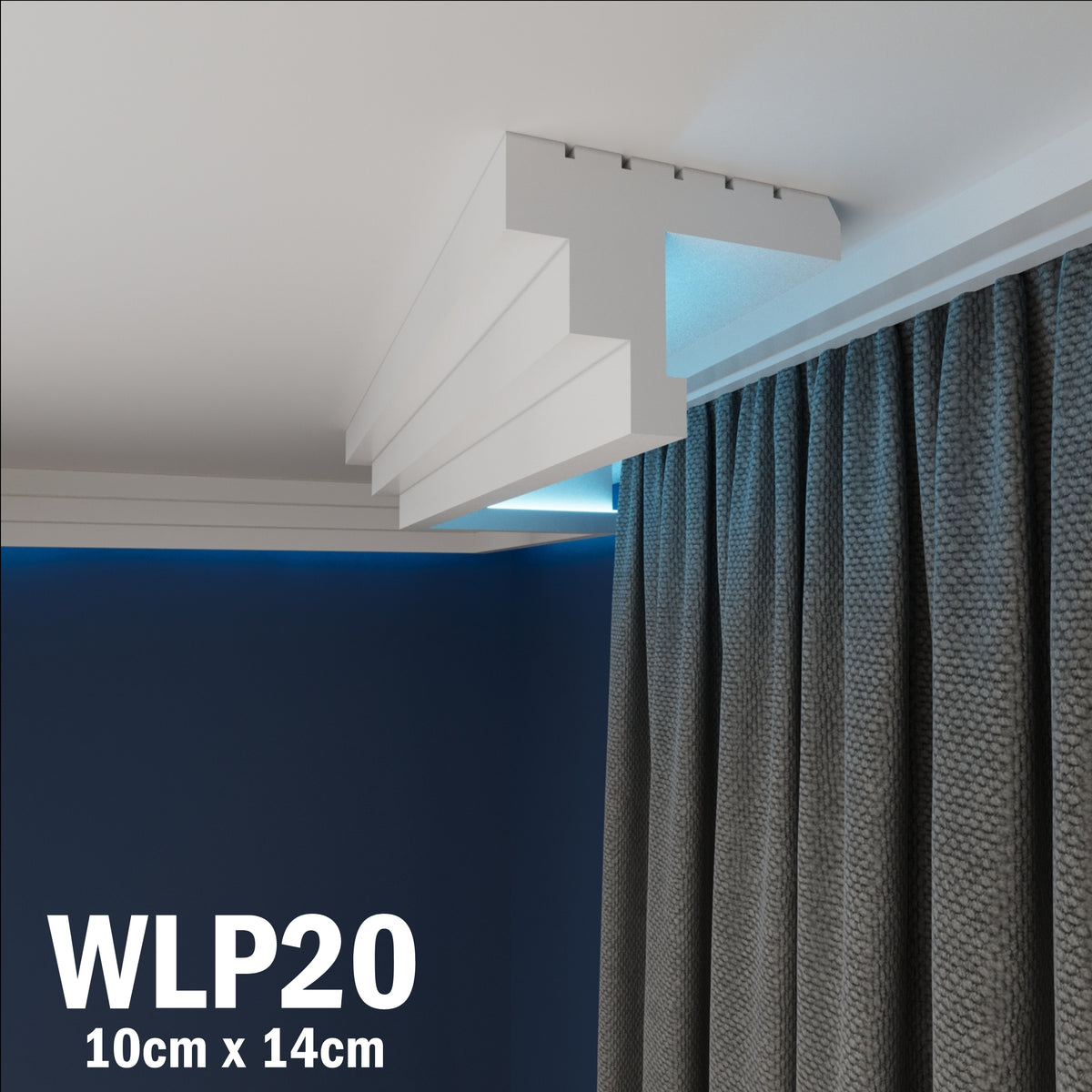 LED Coving for Ceilings Cornice XPS Extruded Polystyrene WLP20