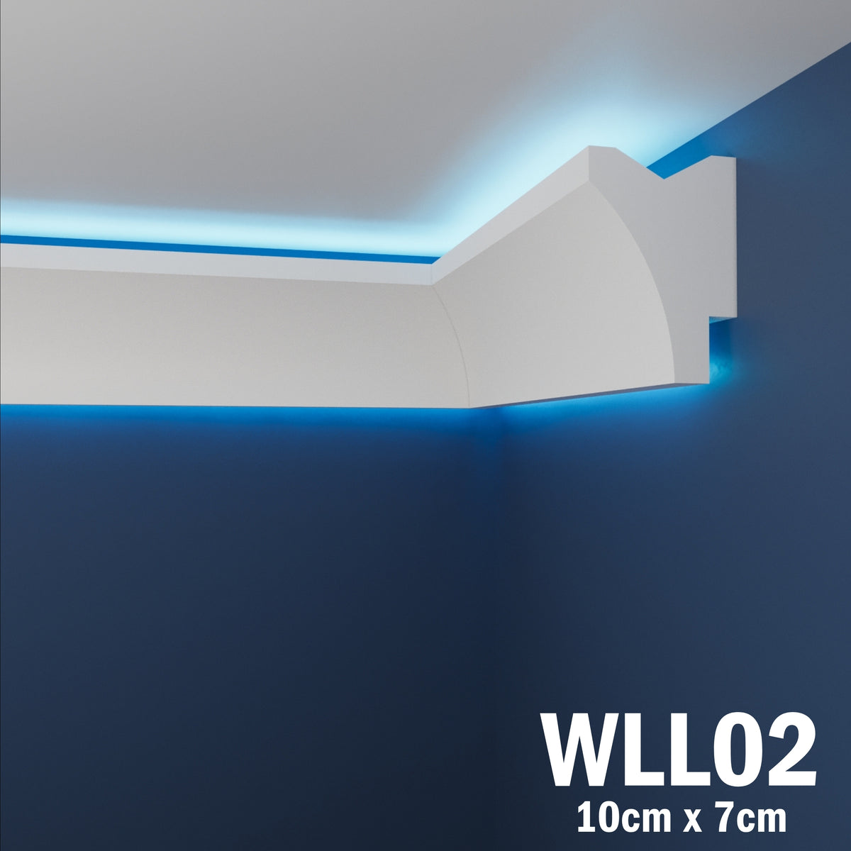 LED Coving for Ceilings Cornice XPS Extruded Polystyrene WLL02