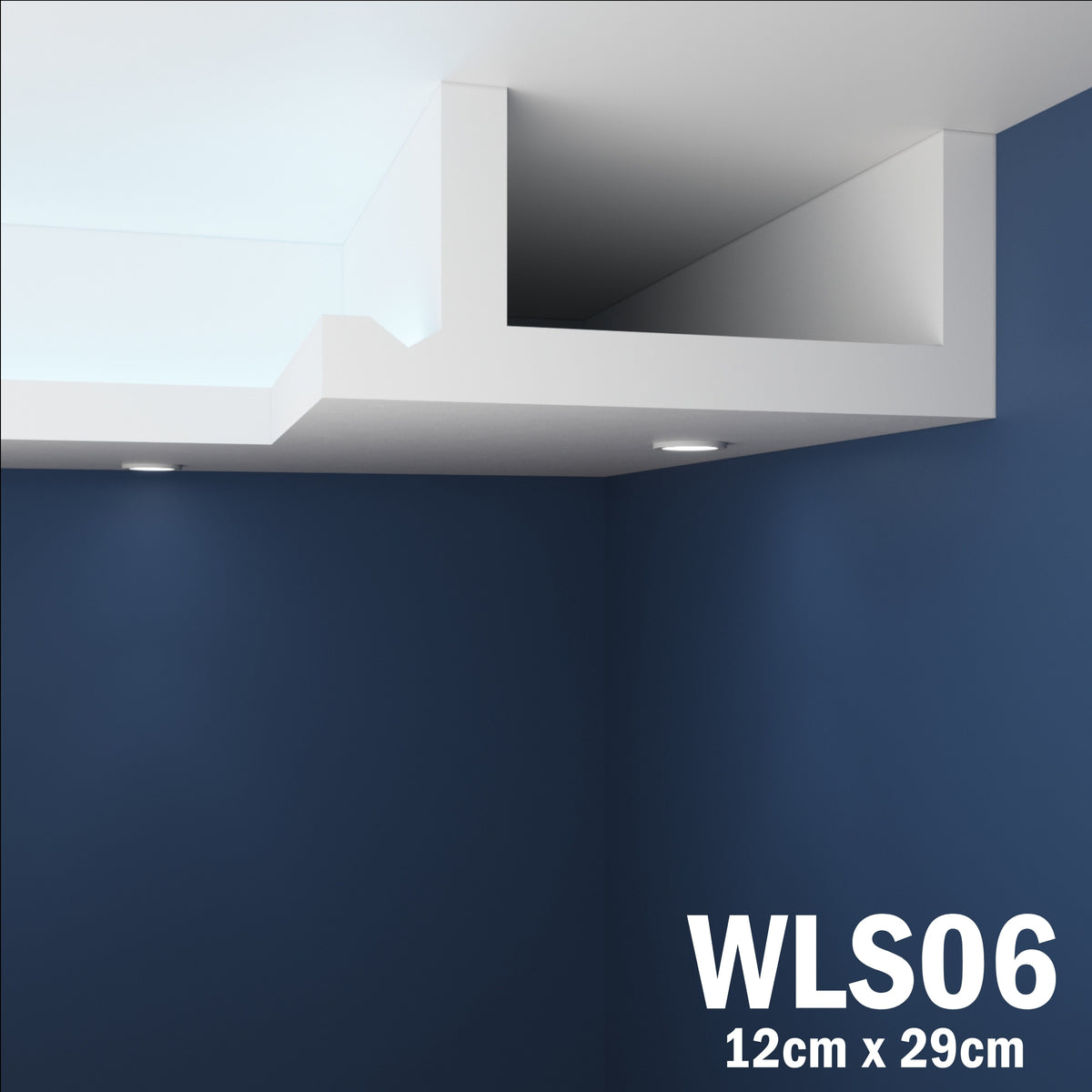 LED Coving for Ceilings Cornice XPS Extruded Polystyrene WLS06