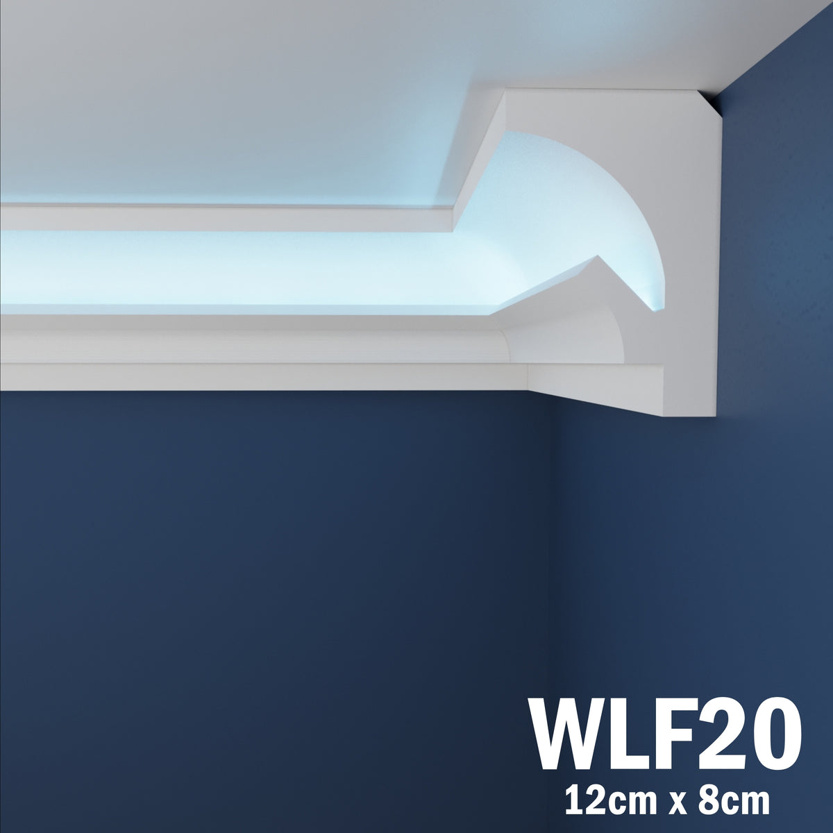 LED Coving for Ceilings Cornice XPS Extruded Polystyrene WLF20