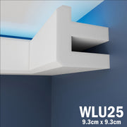LED Coving for Ceilings Cornice XPS Extruded Polystyrene WLU25