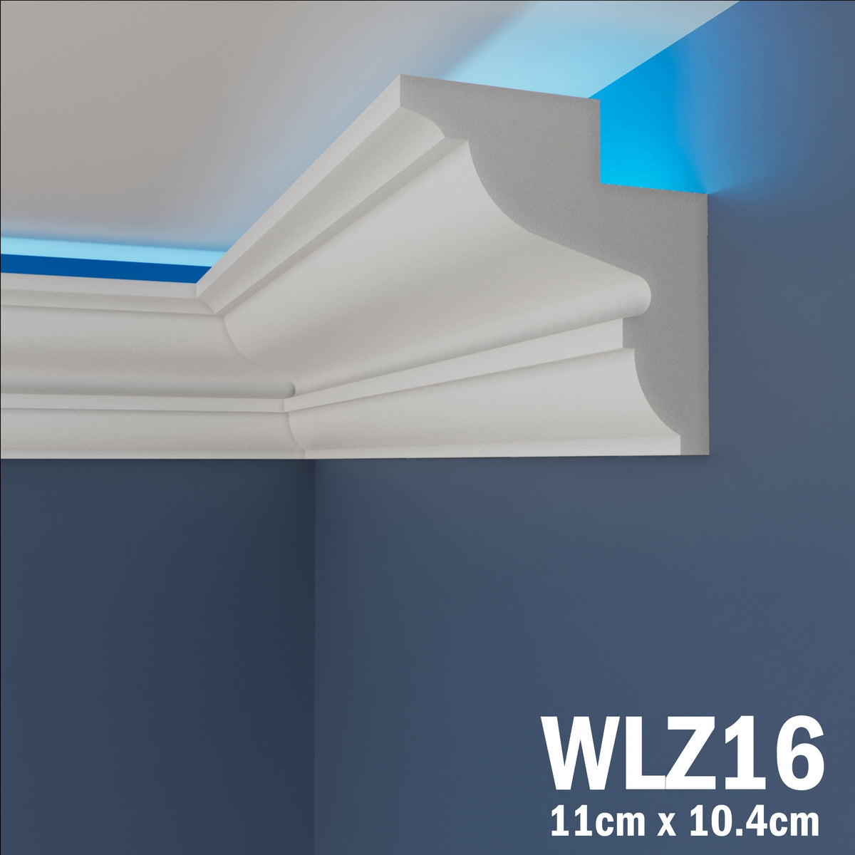 LED Coving for Ceilings Cornice XPS Extruded Polystyrene WLZ16
