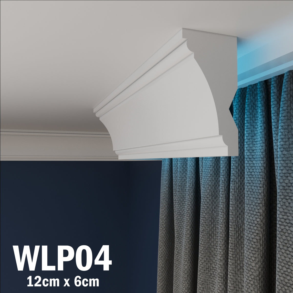 LED Coving for Ceilings Cornice XPS Extruded Polystyrene WLP04