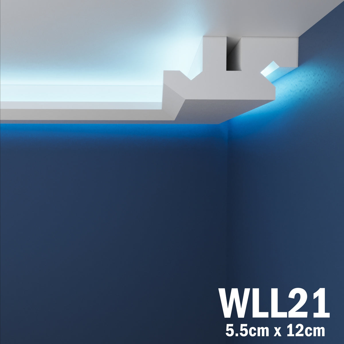 LED Coving for Ceilings Cornice XPS Extruded Polystyrene WLL21