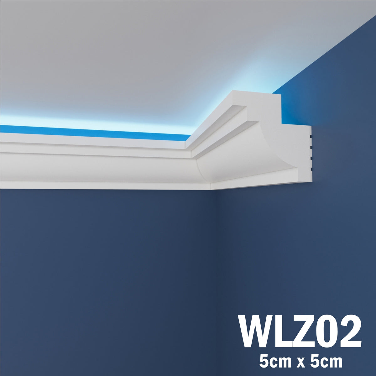 LED Coving for Ceilings Cornice XPS Extruded Polystyrene WLZ02