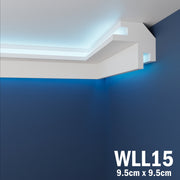 LED Coving for Ceilings Cornice XPS Extruded Polystyrene WLL15
