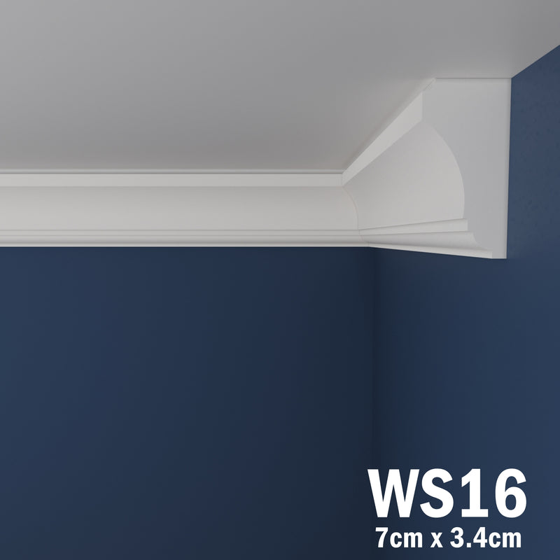 Coving for Ceilings Cornice XPS Extruded Polystyrene WS16