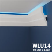 LED Coving for Ceilings Cornice XPS Extruded Polystyrene WLU14