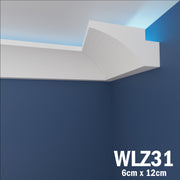 LED Coving for Ceilings Cornice XPS Extruded Polystyrene WLZ31