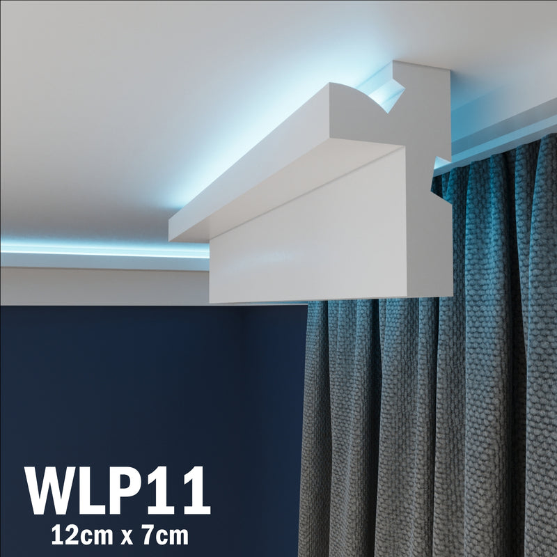 LED Coving for Ceilings Cornice XPS Extruded Polystyrene WLP11