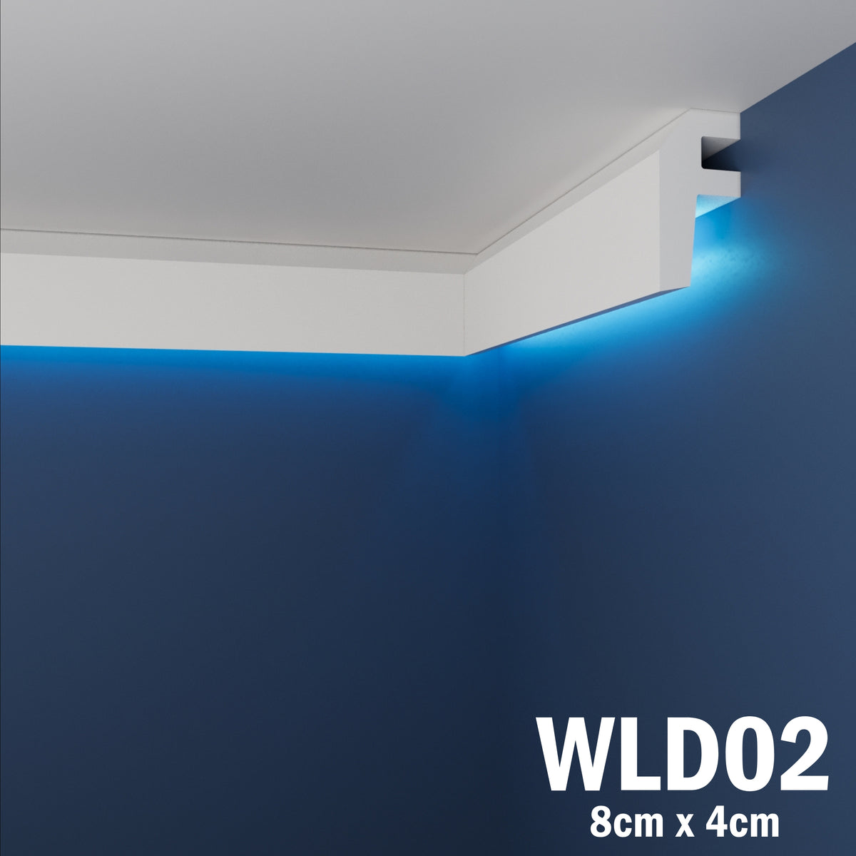 LED Coving for Ceilings Cornice XPS Extruded Polystyrene WLD02