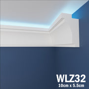 LED Coving for Ceilings Cornice XPS Extruded Polystyrene WLZ32
