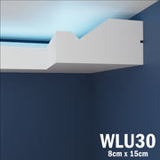 LED Coving for Ceilings Cornice XPS Extruded Polystyrene WLU30