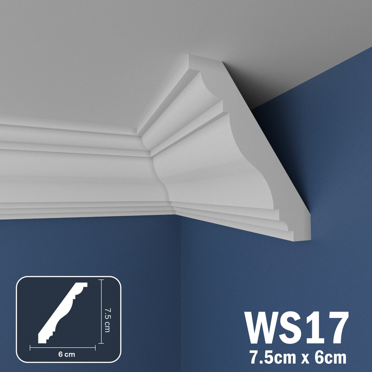 Coving for Ceilings Cornice XPS Extruded Polystyrene WS17