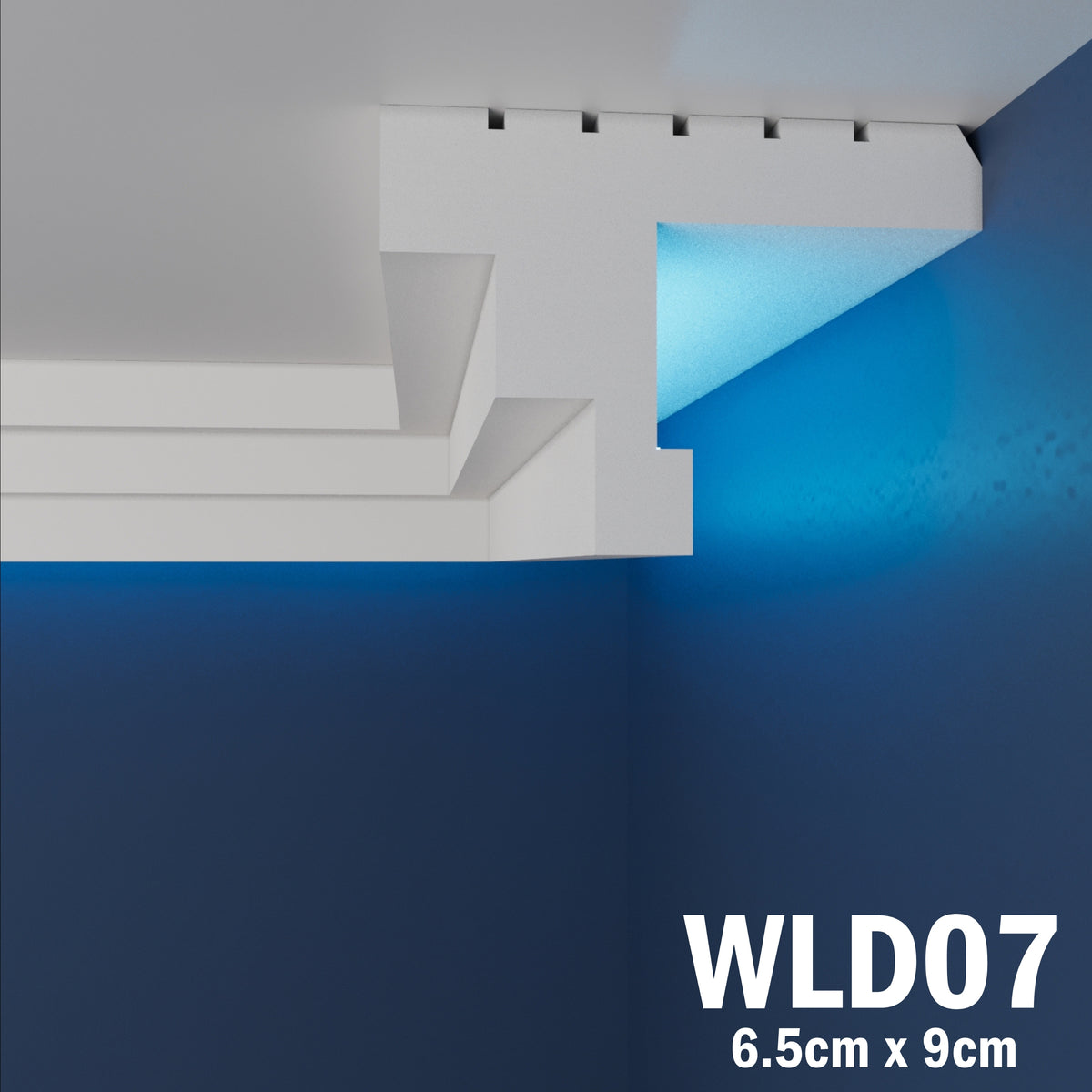 LED Coving for Ceilings Cornice XPS Extruded Polystyrene WLD07