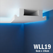 LED Coving for Ceilings Cornice XPS Extruded Polystyrene WLL19