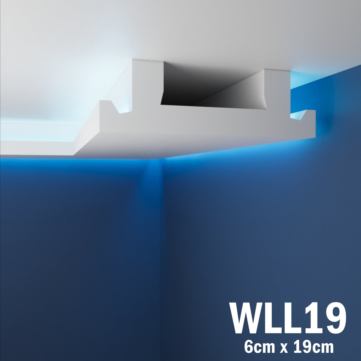 LED Coving for Ceilings Cornice XPS Extruded Polystyrene WLL19