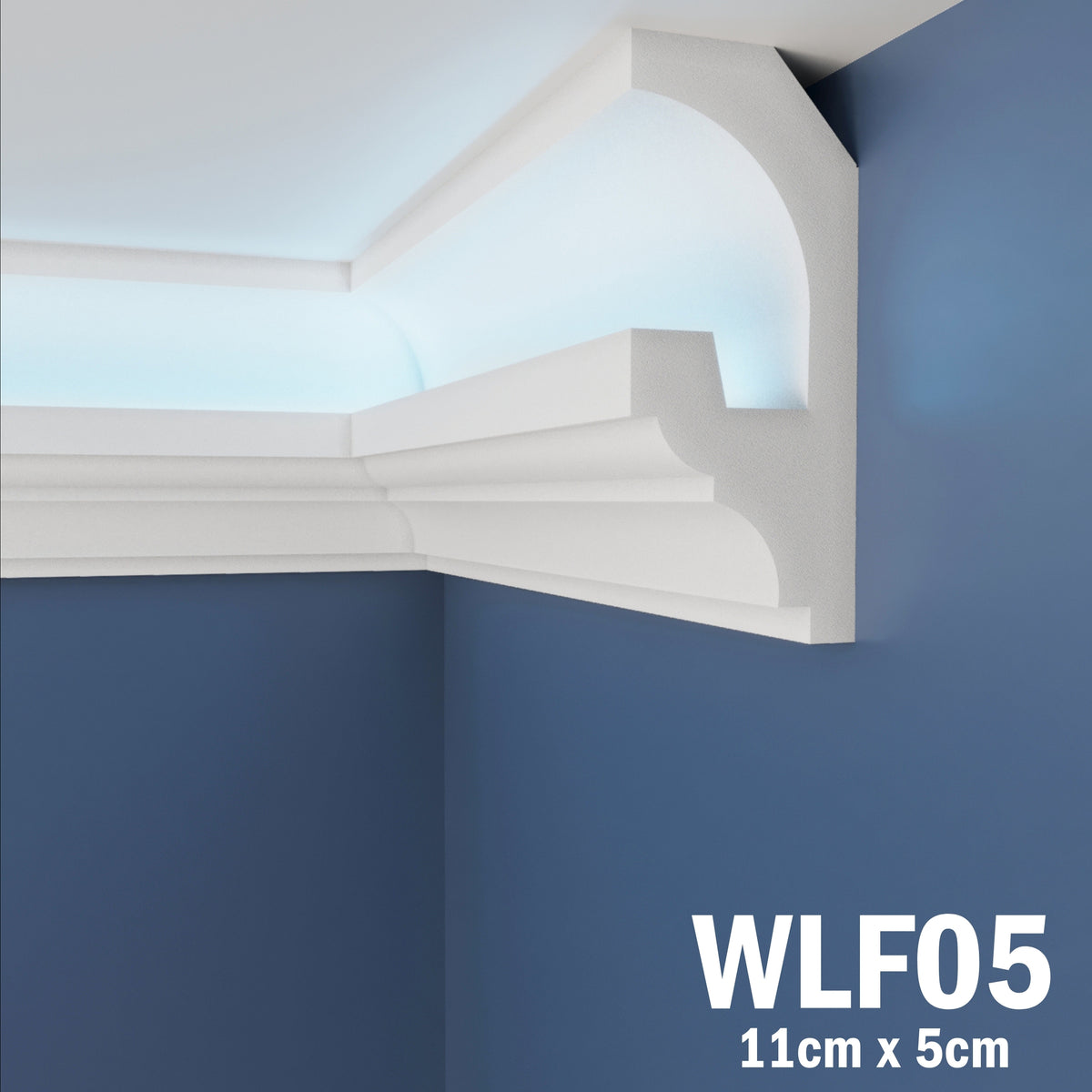 LED Coving for Ceilings Cornice XPS Extruded Polystyrene WLF05