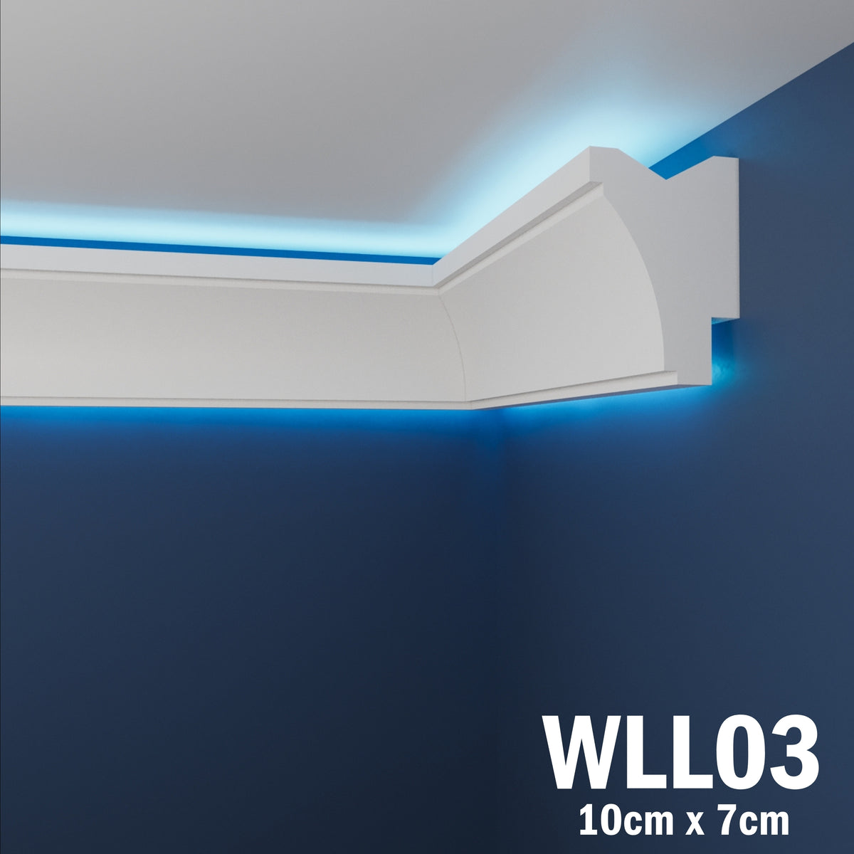 LED Coving for Ceilings Cornice XPS Extruded Polystyrene WLL03