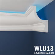 LED Coving for Ceilings Cornice XPS Extruded Polystyrene WLU13