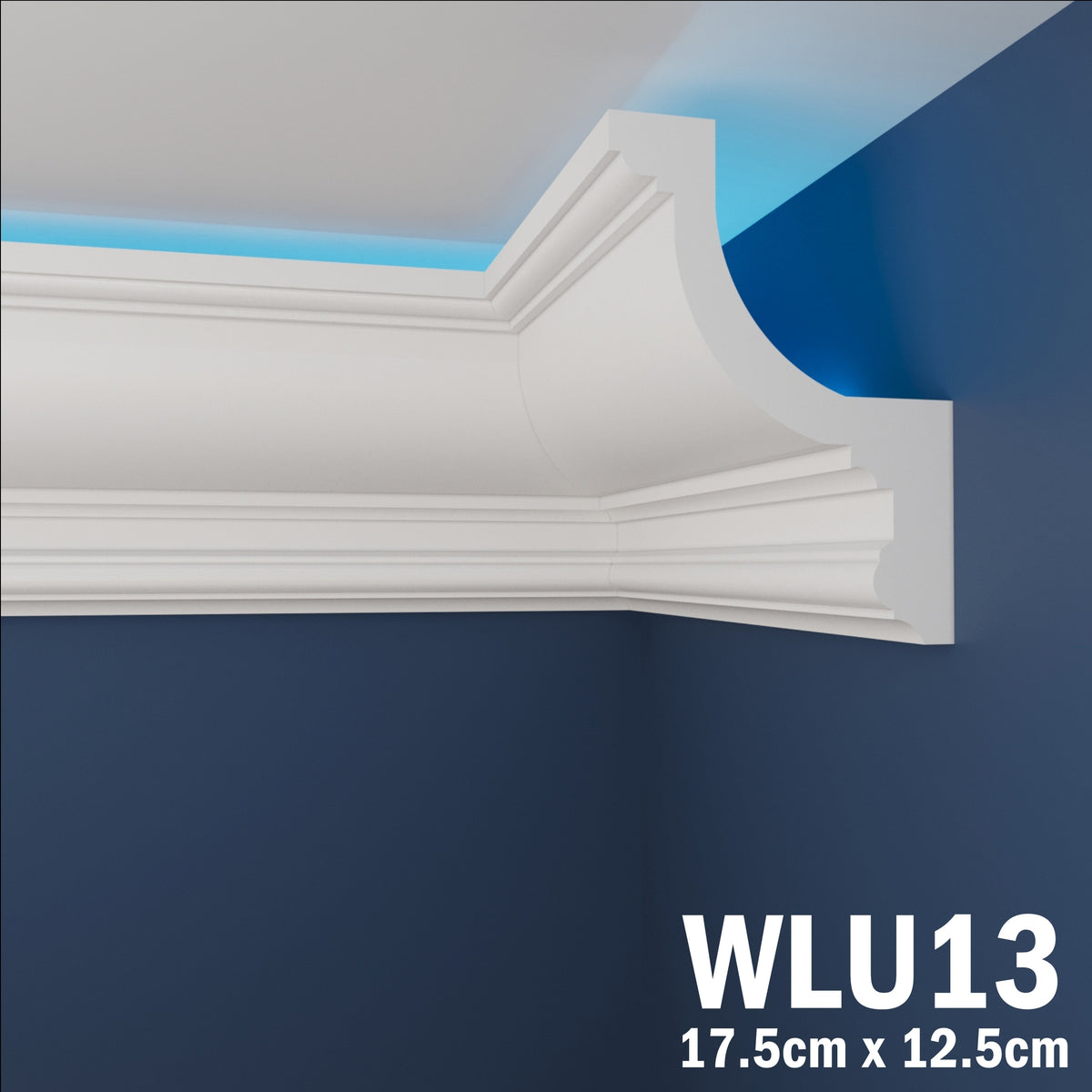 LED Coving for Ceilings Cornice XPS Extruded Polystyrene WLU13