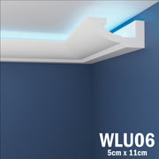 LED Coving for Ceilings Cornice XPS Extruded Polystyrene WLU06