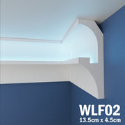 LED Coving for Ceilings Cornice XPS Extruded Polystyrene WLF02