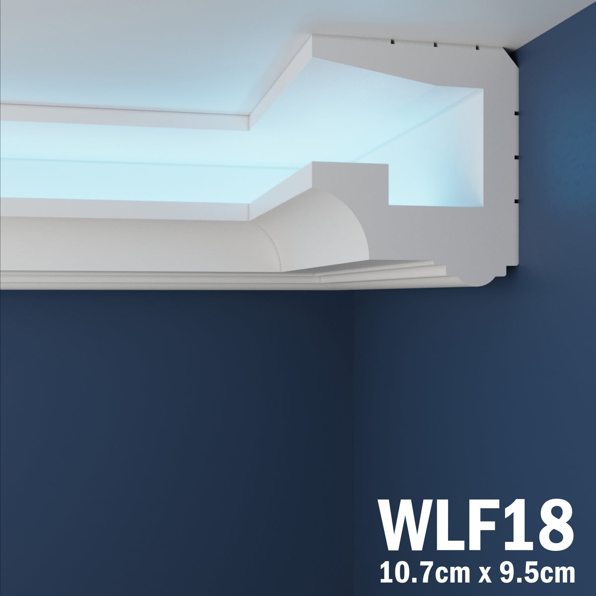 LED Coving for Ceilings Cornice XPS Extruded Polystyrene WLF18