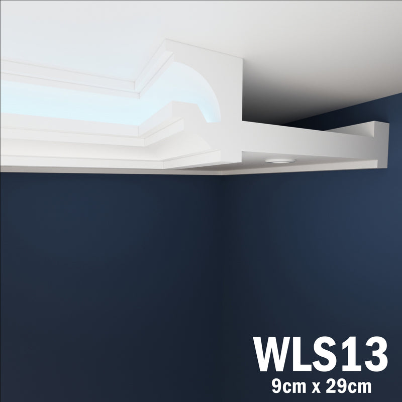 LED Coving for Ceilings Cornice XPS Extruded Polystyrene WLS13