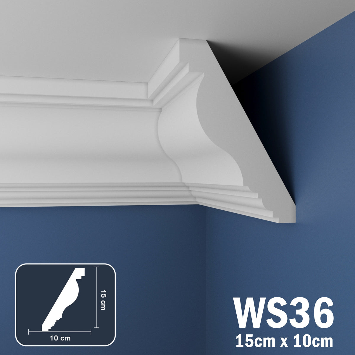 Coving for Ceilings Cornice XPS Extruded Polystyrene WS36