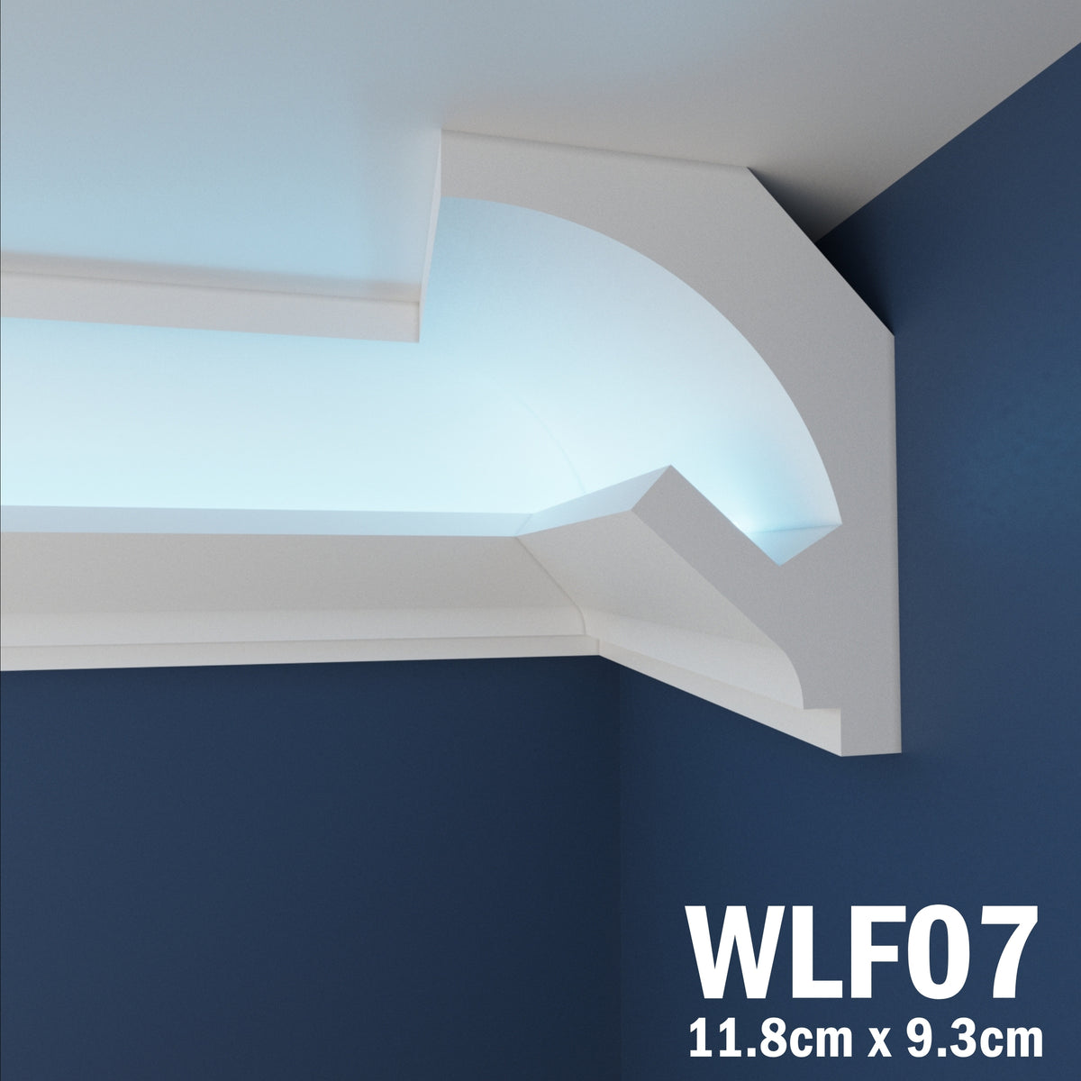 LED Coving for Ceilings Cornice XPS Extruded Polystyrene WLF07